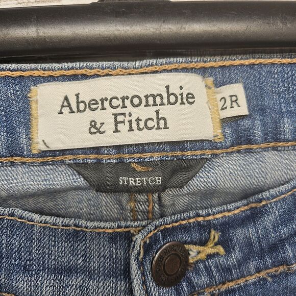 Vintage Ambercrombie & Fitch Low Rise Bootcut Jean Y2k Sz 2R Stretch Madison - Picture 4 of 13